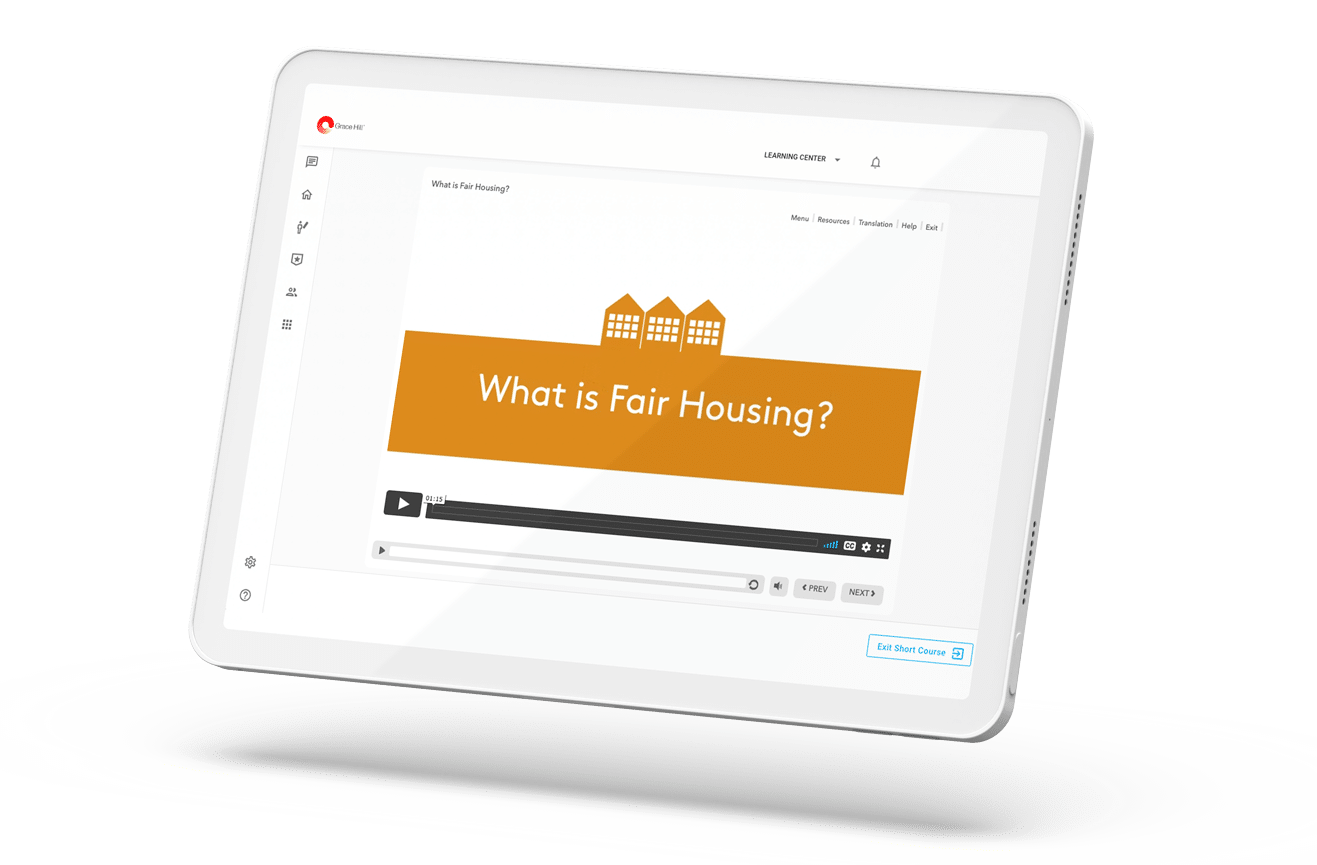 grace hill fair housing course on ipad