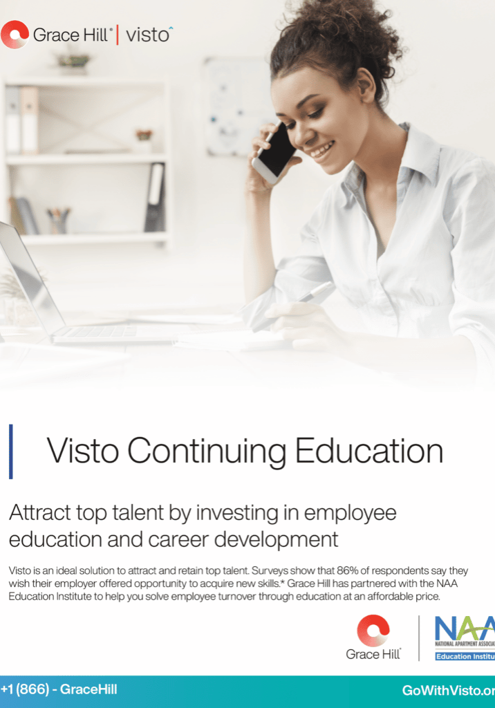 Visto brochure for property management credentials